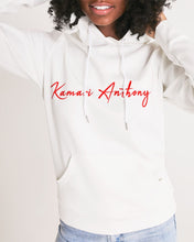 Load image into Gallery viewer, White &amp; Red Signature KAC Women&#39;s Hoodie
