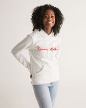 Load image into Gallery viewer, White &amp; Red Signature KAC Women&#39;s Hoodie