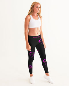 Black & Pink Signature Women's Yoga Pants