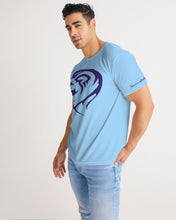 Load image into Gallery viewer, Classic Light Blue &amp; Navy Lion Men&#39;s Tee