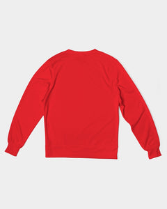 Red & White KAC Classic Men's Classic French Terry Crewneck Pullover
