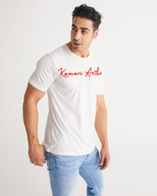 Load image into Gallery viewer, White &amp; Red Signature KAC Men&#39;s Tee