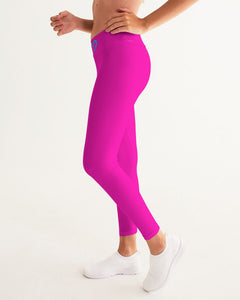 Pink & Light Blue KAC Logo Women's Yoga Pants