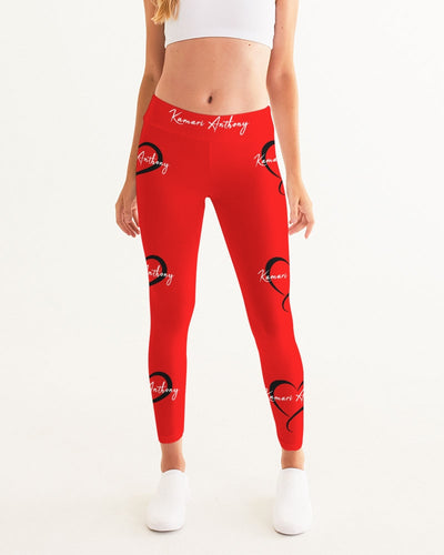 Red & Black Signature Women's Yoga Pants