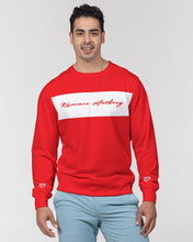 Load image into Gallery viewer, Red &amp; White KAC Classic Men&#39;s Classic French Terry Crewneck Pullover