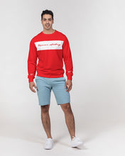 Load image into Gallery viewer, Red &amp; White KAC Classic Men&#39;s Classic French Terry Crewneck Pullover